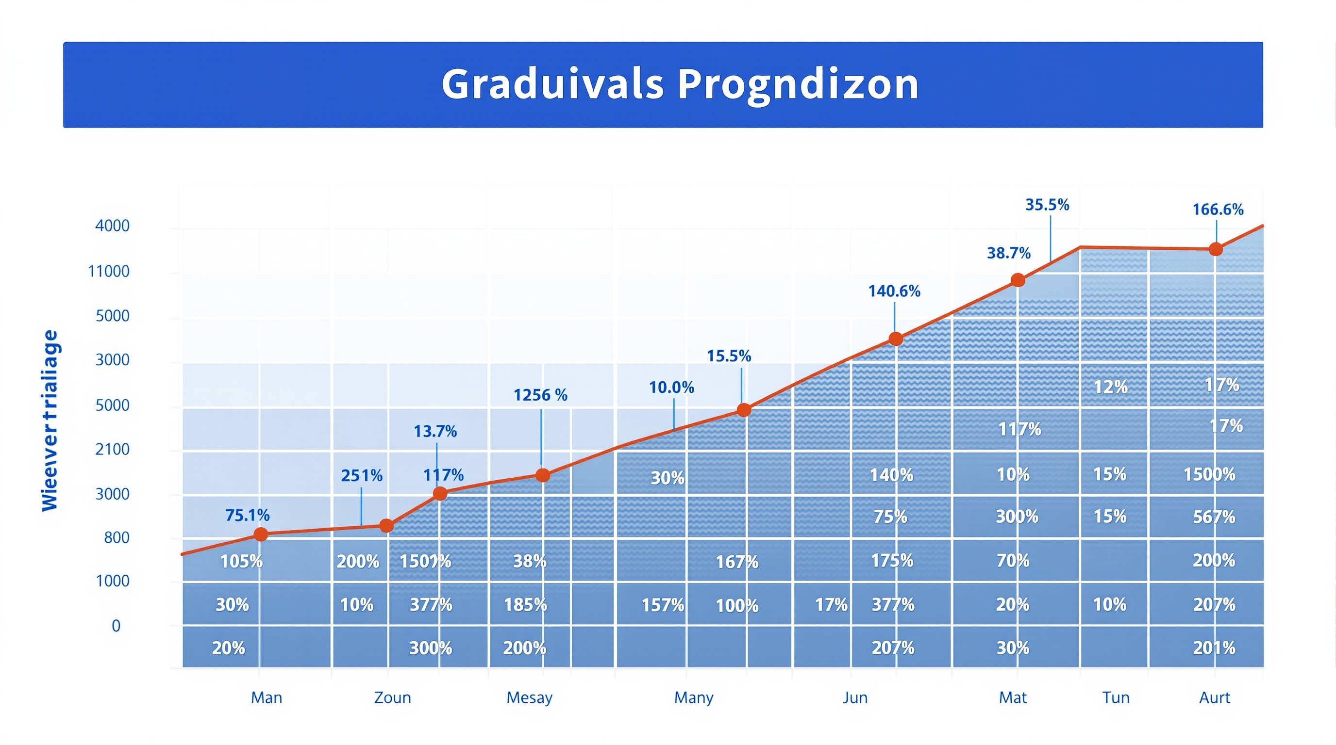 Training journal showing gradual weekly mileage progression